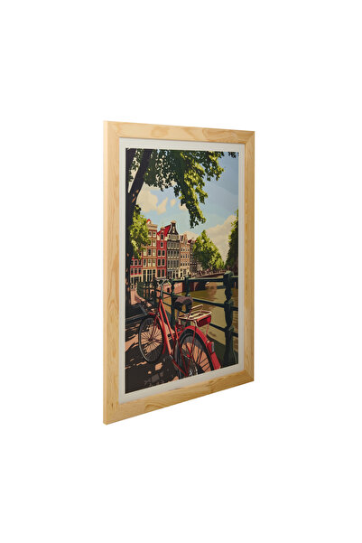 Evidea Deco Amsterdam Houses Tablo - Renkli - 50x70 cm