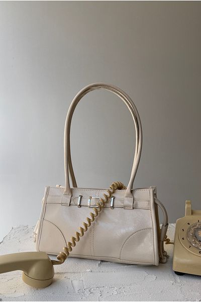 Mupa Shoes Women's Hand and Shoulder Bag Cream