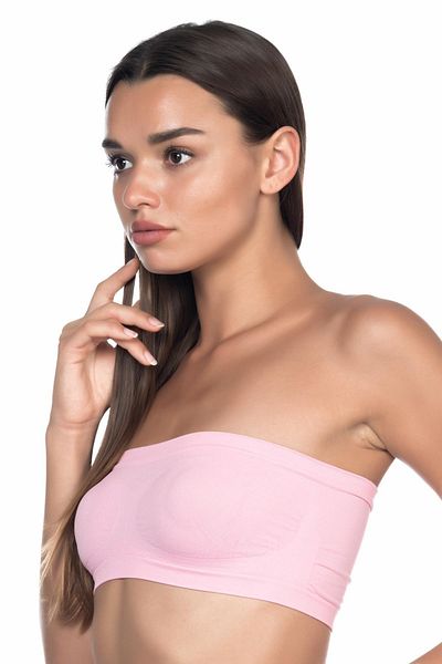 Emay Ροζ Mi 4002 Soft Strapless Bustier