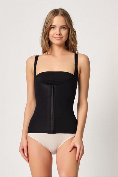 Emay Black Mi Emay 2946 Underbust Underwire Supported Tank Top Corset