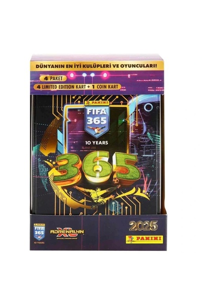Genel Markalar Fıfa 365 Adrenalyn Xl 2025 Tın Box Futbolcu Kartı Metal Kutu