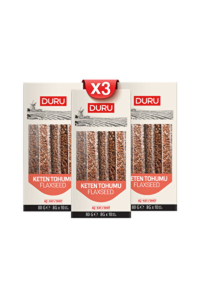 Duru 3'Lü Keten Tohumu Aç - Kat (8g x 10ad)