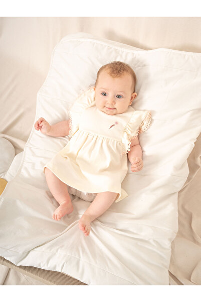 Kidaxi Organic Certified Embroidered Baby Girl Dress