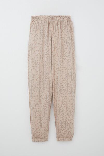 Breeze Σετ πιτζάμες για κορίτσια 9-12 ετών - Μπαμπού με λουλούδια, μπεζ