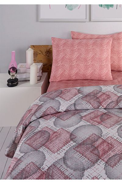 Evim Soren Single Pique Set 160X230 cm Vitaly Plum