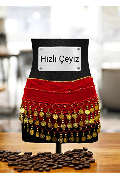 Ahsen Ambalaj Şakira Oryantal Dansöz Dans Kemeri Pullu Zilli Kına Oyun Eğlenc...