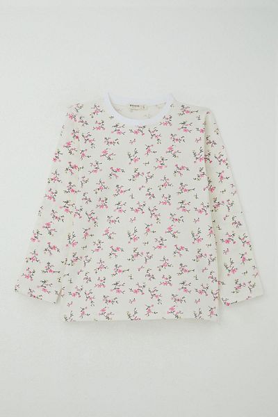 Breeze Flower Spring Σετ Πιτζάμες Ηλικίας 4-8, Παιδικά Κορίτσια Εκρού