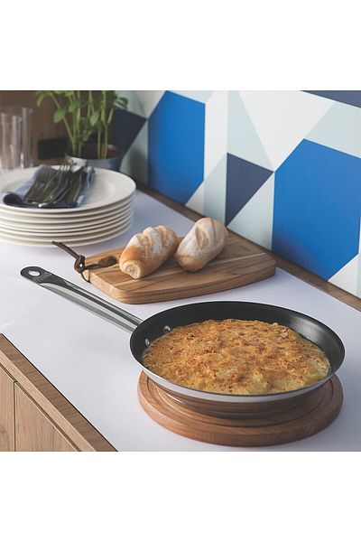 TRAMONTINA Since 1911, Made In Brazil - Professional 20cm 1.1l Stainless Steel Shallow Frying Pan