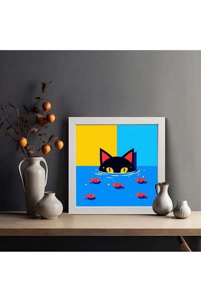 HOMEPACK Single Wooden Framed Painting One Piece Poster Painting Ktc/015
