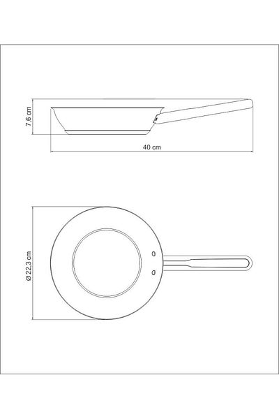 TRAMONTINA Since 1911, Made In Brazil - Professional 30cm 2.9l Stainless Steel Shallow Frying Pan