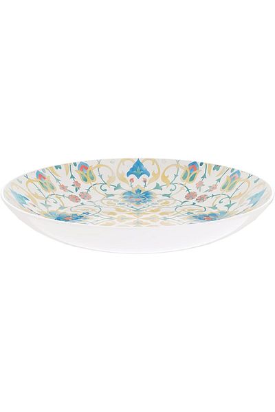 TRAMONTINA Since 1911, Made In Brazil - Hayat 21cm Ramadan Themed Decorated Porcelain Soup Plate