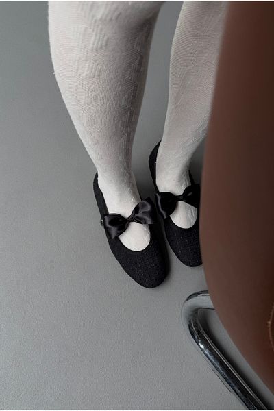 Mupa Shoes Dámské baleríny s černou mašlí