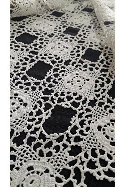 Papatyam El Örgüsü Tığ İşi Dantel (85x65) Dantel Takım El İşi Dantel/vintage/...