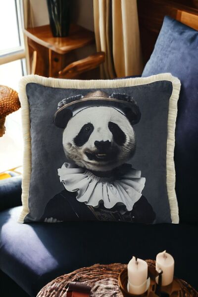 ASDİVA Panda Sa deznom Luksuzna dekorativna životinjska figura Sa resama Avan...