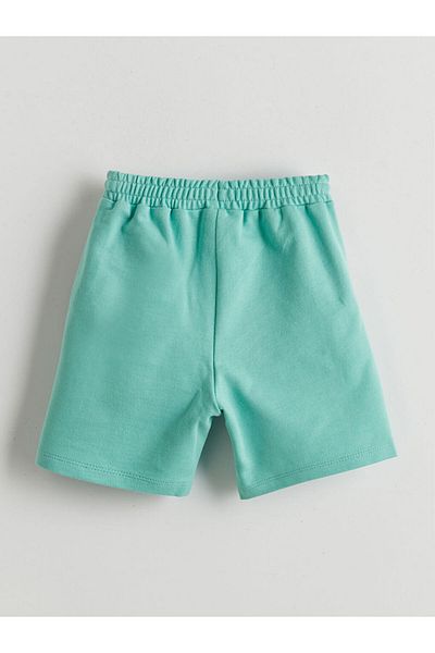 LC Waikiki Green Elastic Waist Boy's Shorts