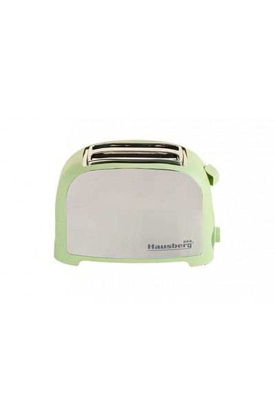Hausberg Prajitor paine 2 felii Hausberg, HB-190VR, 750W, declansare automata, Verde
