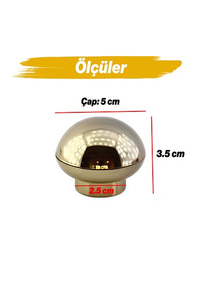 Badem10 Luka Button Gold Mobilier Bucătărie Sertar Dulap Dulap Plastic Aur Mâner cu o singură șurub Mâner