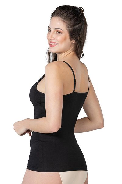 bazaarturkey Black Mi Emay 1413 Modal Cotton Covered Breastfeeding Undershirt