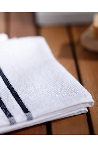 Madame Coco Мартін 2-пакова 100% бавовняна рушник - білий/синій
