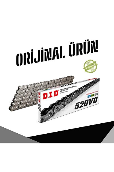 DID SET Dıd Bajaj Pulsar Rs 200 (2015-2025) 520-110 O-Ringli Zincir (Çelik Renk)