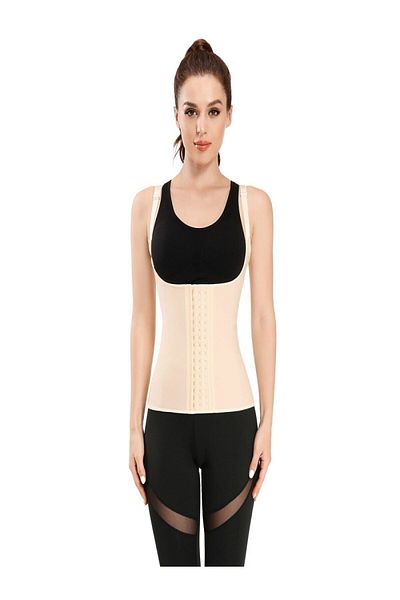 MİSTİRİK Model Trigoso Model de modelare a taliei cu bretele 4 etape de reglare a abdomenului Corset de topire a burticii Culoarea pielii