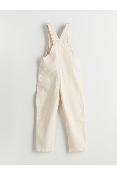 LC Waikiki LCW Kids Beige τετράγωνο γιακά Gabardine Boy's Salopet