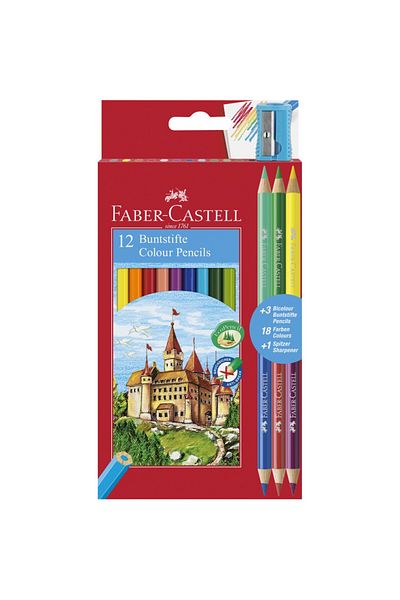 Faber Castell Set of 12 and 3 Colored Pencils Faber-Castell Eco