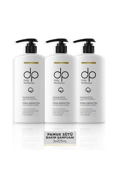 dp Daily Perfection 425 ml 3 Shampoo Cotton Milk