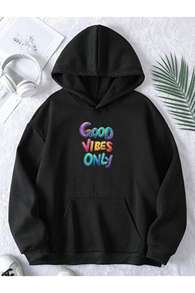 RPT MODA مقاس كبير، مقاس مريح، جو جيد، تفاصيل مطبوعة فقط، سويت شيرت أساسي بغط...