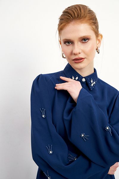 VAVİNOR Σετ Leora Indigo Tunic και Pantalon