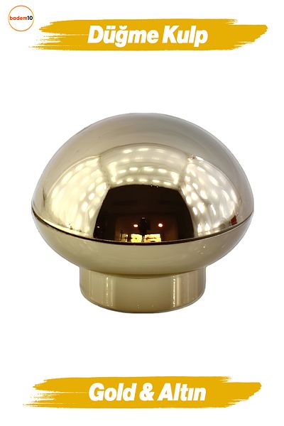Badem10 Luka Button Gold Mobilier Bucătărie Sertar Dulap Dulap Plastic Aur Mâner cu o singură șurub Mâner