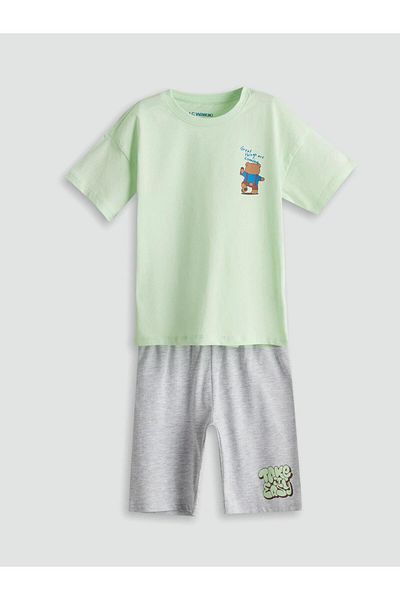 LC Waikiki Σετ πιτζάμες με στάμπα για αγόρια New Season Cute Bear - S5FE67Z1