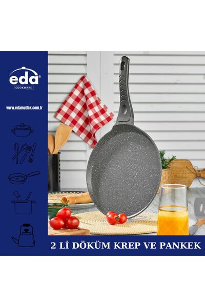 Eda 2 Lİ DÖKÜM KREP VE PANKEK TAVASI