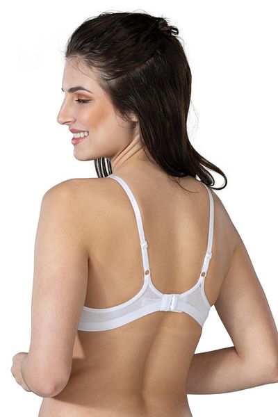 Emay Σουτιέν White Mi 1417 Modal Cotton Covered
