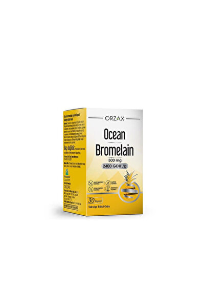 Orzax Ocean Bromelain 500 mg 30 Kapsül