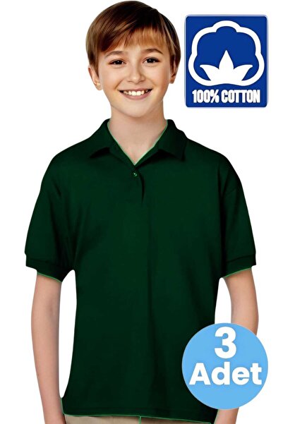 Tezzgelsin Uniformă școlară pentru băieți, tricou piese, guler polo, bumbac 1...