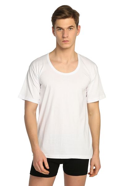 ENTAHA 3 Pack Open Collar Men's Undershirt