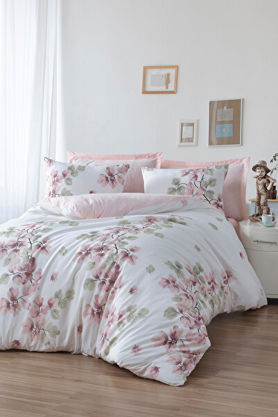 Enlora Home Mature Nevresim Seti Çift Kişilik Spring Gülkurusu