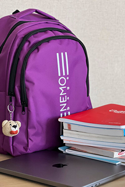 NEMO BAGS Unisex Purple Backpack 16,9 Inch, 45X30X15 Cm, 24 Lt Large Size Travel and Sports Bag