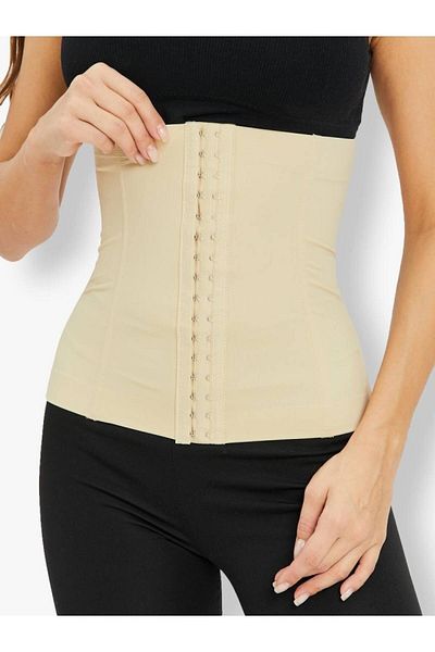 MİSTİRİK Tvigoso Model 4 Stage Strapless Postpartum Firming Latex Skin Color Corset