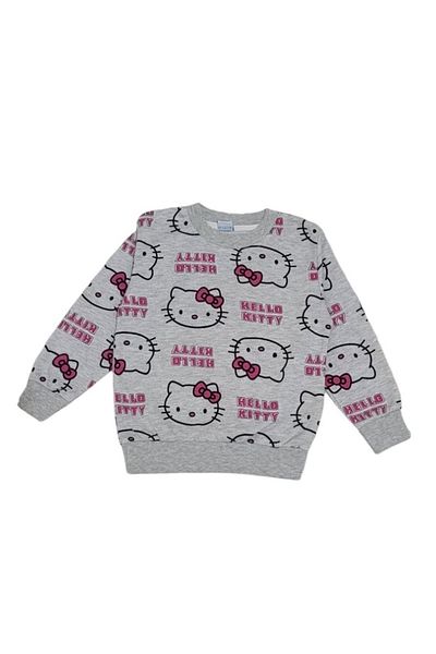 demir kids Girl's Hello Kitty Printed Seasonal Cotton Pink Pajama Set