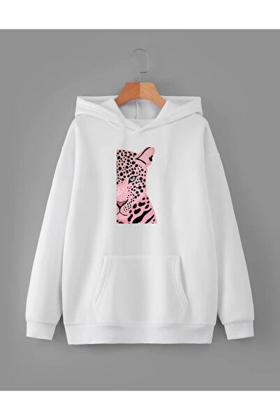 RPT MODA OVERSIZED ΧΑΛΑΡΗ ΕΦΑΡΜΟΓΗ ΡΟΖ ΛΕΟΠΑΡ ΛΕΠΤΟΜΕΡΗ ΜΠΛΟΥΖΑ ΜΕ ΚΟΥΚΟΥΛΑ