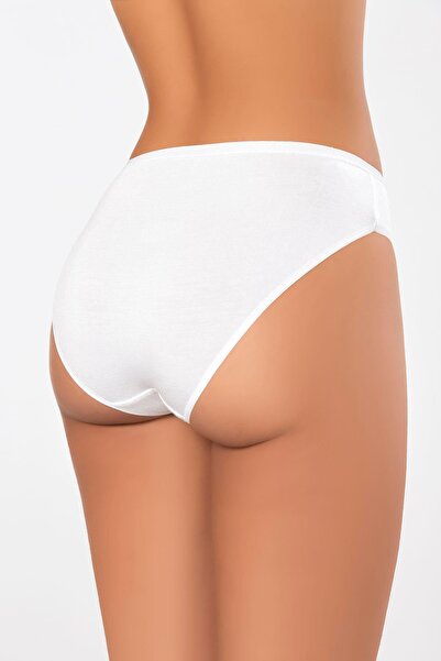 ERDEM İÇ GİYİM Chiloți albi din bambus natural super subțiri Weweus 2514