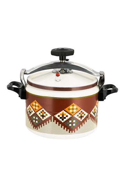 ALSAIF Aluminum Granite Pressure Cooker Size: 9l, Color: Beige