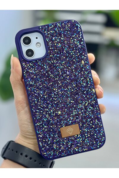 Go Aksesuar Iphone 12 ve 12 Pro Uyumlu ELMAS Tasarımlı Taşlı Işıltılı Parlak ...