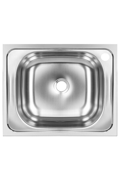 SANITEC Chiuveta bucatarie pentru blat N-205, 50x40 cm, Inox satin