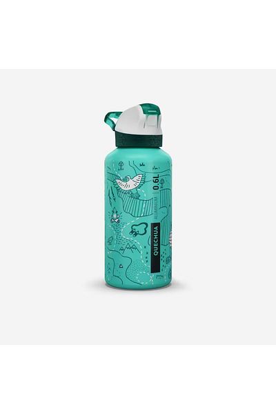 Decathlon Purple Aluminum Flask - 0.6 L - Practical Lid