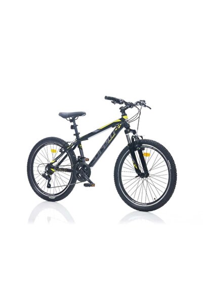 Corelli FELİX 3.2 ERKEK DAĞ BİSİKLETİ 310H V 24 JANT 21 VİTES SİYAH SARI GRİ