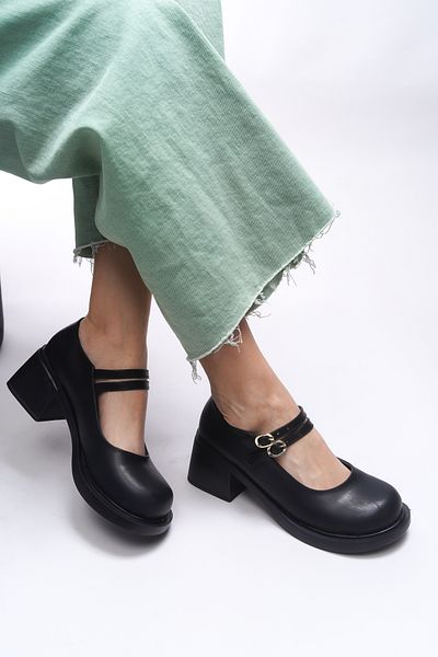 Riccon Γυναικεία Loafers Merlyrra 0012502   Μαύρο δέρμα
