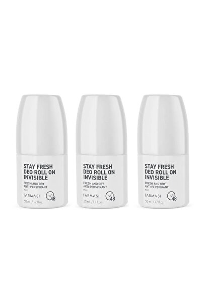 Farmasi Stay Fresh Terleme Karşıtı Erkek Rolon Invısıble 50 Ml 3 Adet